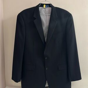 Black Croft & Barrow 42L poly/rayon blend Men’s suit jacket